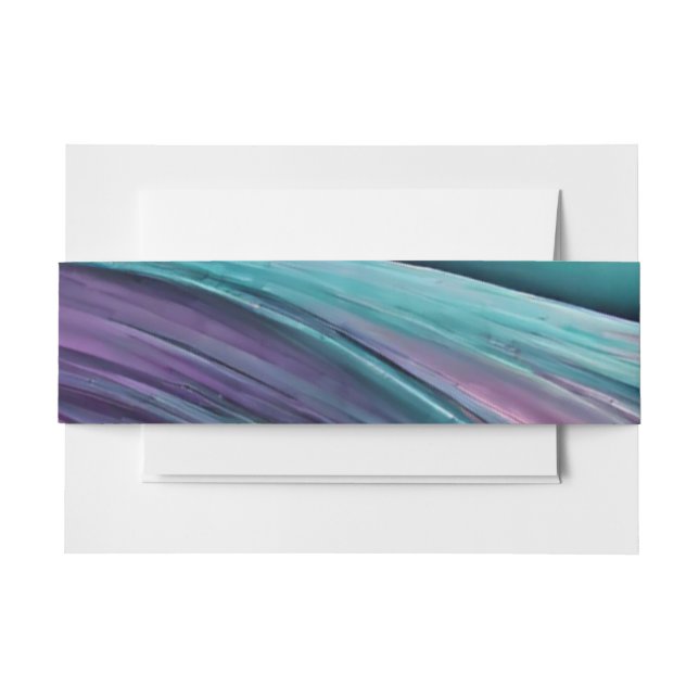 Bandeau De Faire-part Mariage-moderne-violet et Turquoise (Devant Example)