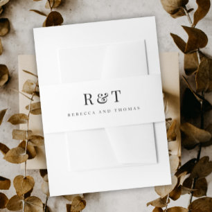 Bandeau De Faire-part Mariage Monogramme Couples