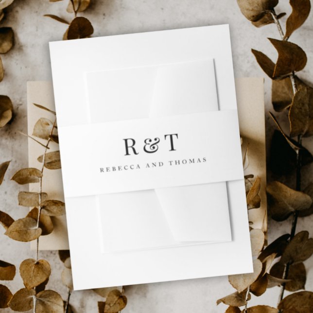 Bandeau De Faire-part Mariage Monogramme Couples (Créateur téléchargé)