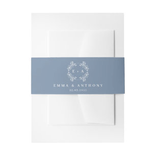 Bandeau De Faire-part Mariage Monogramme périphérique