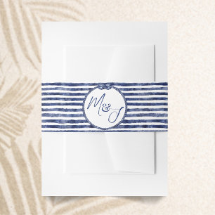 Bandeau De Faire-part Mariage nautique côtier