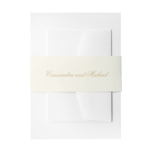 Bandeau De Faire-part Mariage neutre \ blanc cassé (Devant example)