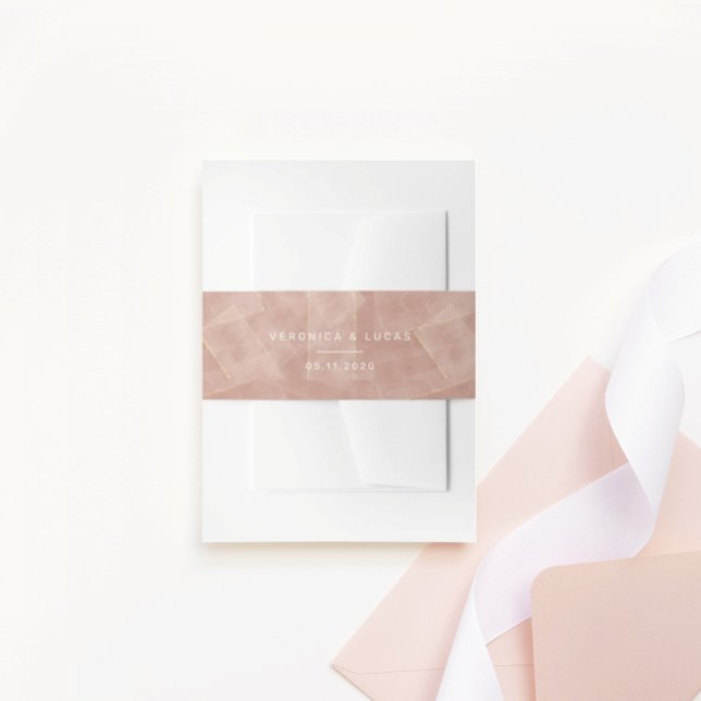 Bandeau De Faire-part mariage or abstrait moderne (Créateur téléchargé)