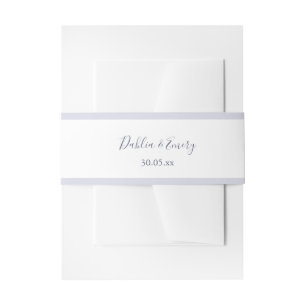 Bandeau De Faire-part Mariage Pastel Minimaliste à Rayures Lilas