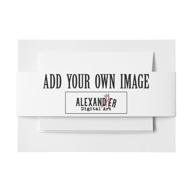 Bandeau De Faire-part Mariage personnalisé ou douche (Devant Example)