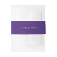 Mariage personnalisé Ultra violet simple