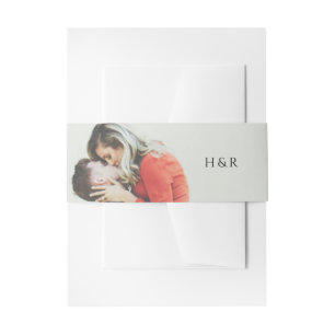 Bandeau De Faire-part Mariage Photo Simple Moderne