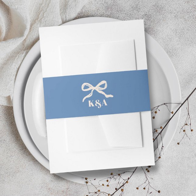 Bandeau De Faire-part Mariage rétro Coquette Bow (Créateur téléchargé)