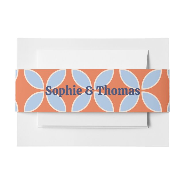 Bandeau De Faire-part Mariage rétro du milieu du siècle (Devant Example)