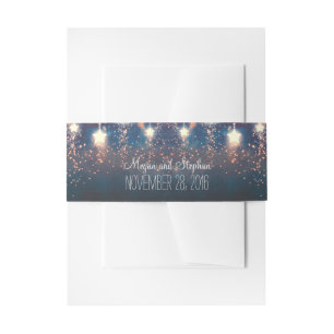 Bandeau De Faire-part Mariage romantique d'étoiles de nuits