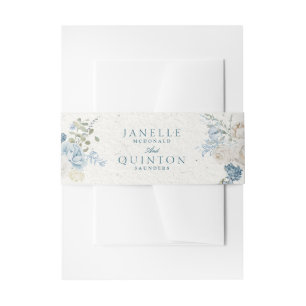 Bandeau De Faire-part Mariage romantique floral hivernal Cotswold
