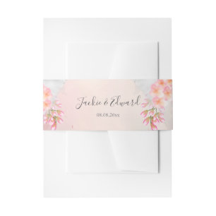 Bandeau De Faire-part Mariage romantique rose