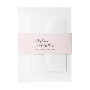 Bandeau De Faire-part Mariage rose élégant