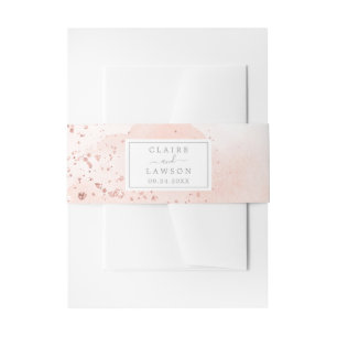 Bandeau De Faire-part Mariage rose Gold