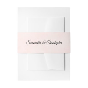 Bandeau De Faire-part Mariage rose pâle clair simple