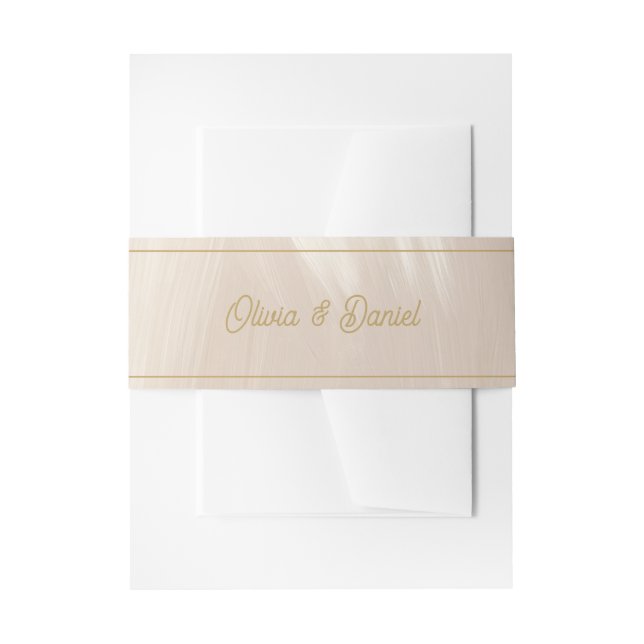 Bandeau De Faire-part Mariage Rose Pastel (Devant example)