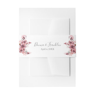 Bandeau De Faire-part Mariage rose Rose moderne Dusty