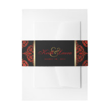 Mariage Rouge Noir Or