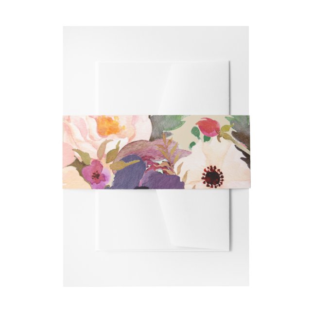 Bandeau De Faire-part Mariage Rustique Boho Watercolor (Devant example)