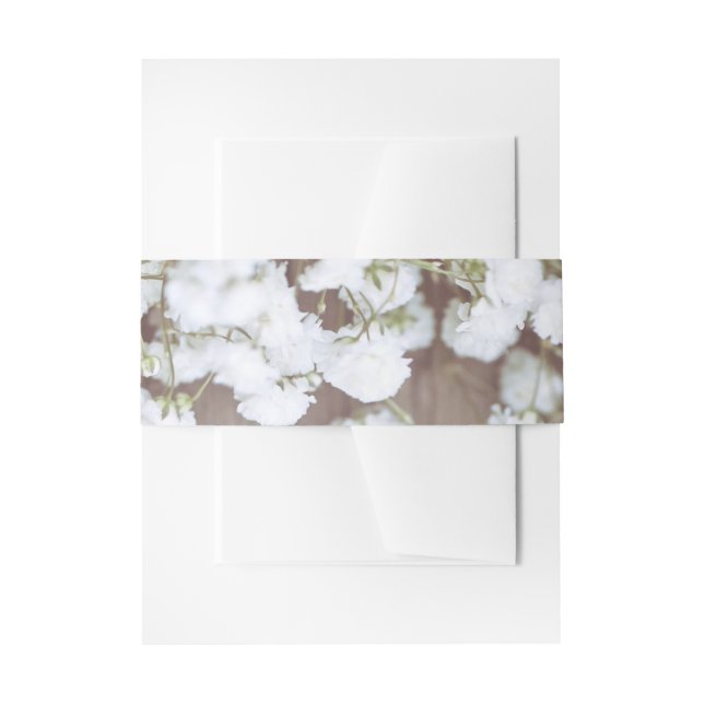 Bandeau De Faire-part Mariage rustique du souffle du bébé (Devant example)