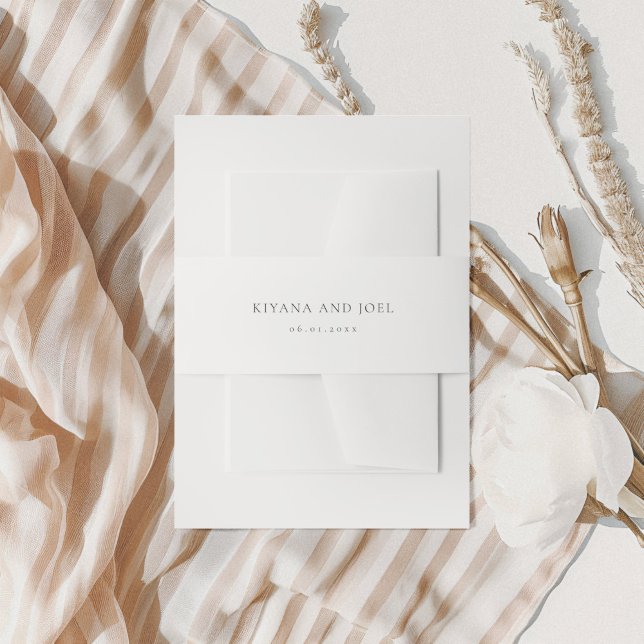 Bandeau De Faire-part Mariage simple moderne noir et blanc (Créateur téléchargé)