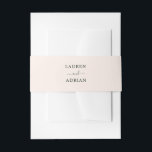 Bandeau De Faire-part Mariage simple rose pâle<br><div class="desc">Simple Bande de ventre Faire-part de mariage Rose Bleu. Pour une personnalisation plus avancée de cette conception,  cliquez sur le lien "Customiser plus loin". Des articles correspondants sont également disponibles.</div>