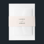 Bandeau De Faire-part Mariage simple rose pâle<br><div class="desc">Simple Bande de ventre Faire-part de mariage Rose Bleu. Pour une personnalisation plus avancée de cette conception,  cliquez sur le lien "Customiser plus loin". Des articles correspondants sont également disponibles.</div>