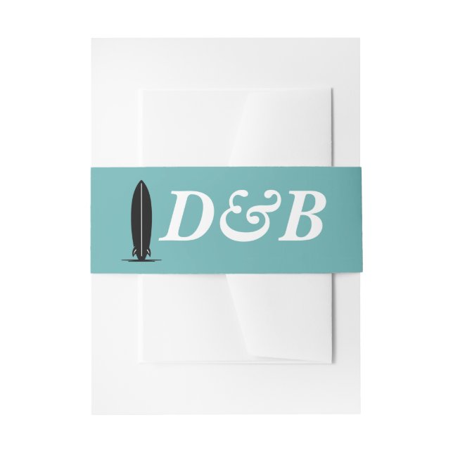 Bandeau De Faire-part Mariage surf Grooms (Devant example)