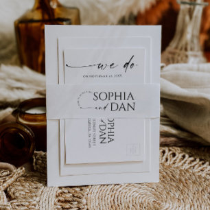 Bandeau De Faire-part Mariage tout simplement minimal