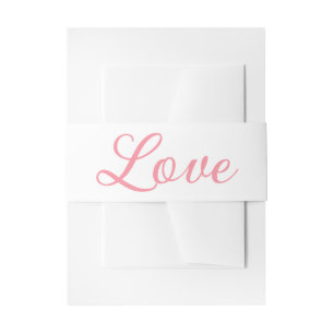 Bandeau De Faire-part Mariage tropical minimaliste rose d'été