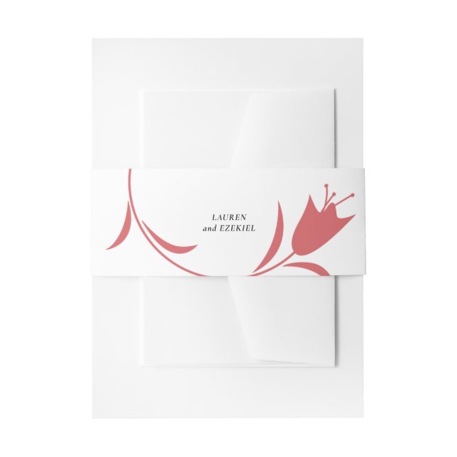 BANDEAU DE FAIRE-PART MARIAGE TULIP BLANC MOD (Devant example)