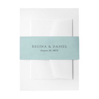 Bandeau De Faire-part Mariage Turquoise Debonair