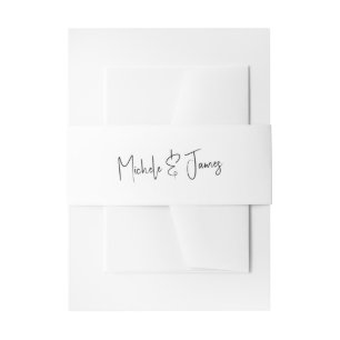 Bandeau De Faire-part Mariage Typographie Script Minimaliste