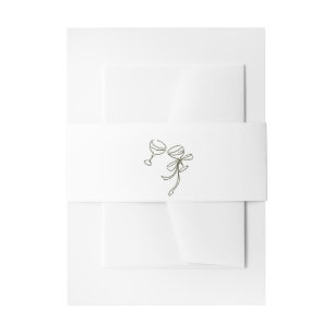 Bandeau De Faire-part Mariage vert HEIDI