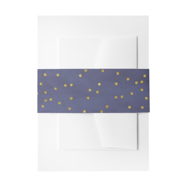 Bandeau De Faire-part Mariage vintage Gold Confetti (Devant example)
