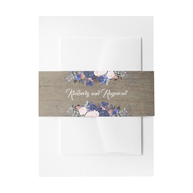 Bandeau De Faire-part Marine Floral Rustic Mariage (Devant example)