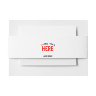 BANDEAU DE FAIRE-PART MARQUE BLANCHE MODERNE ET PERSONNALISABLE VÉRIFIÉE