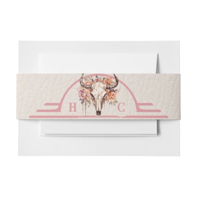 Bandeau De Faire-part Marque de bande de ventre d'invitation de mariage  (Devant Example)