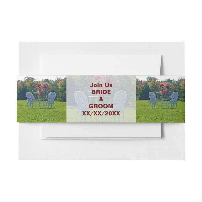 Bandeau De Faire-part Meadow of Love Invitation Bands (Devant Example)