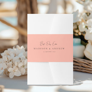 Bandeau De Faire-part MEILLEURE JOURNÉE JAMAIS ! Mariage moderne minimal