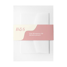 Minimaliste Moderne Rose Poussiéreuse et Crème Abs