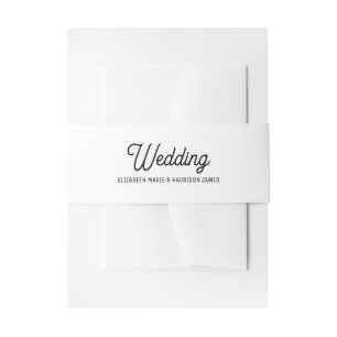 Bandeau De Faire-part Minimaliste - noir et blanc - Mariage