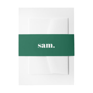 Bandeau De Faire-part Minimaliste texte personnalisé gras vert