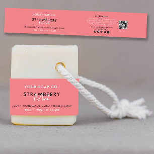 Bandeau De Faire-part Modèle de bande de savon de la barre cosmétique Ét