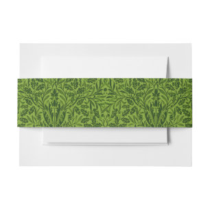 Bandeau De Faire-part Modèle de feuille de chêne vert sans couture de Wi