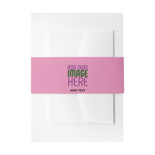BANDEAU DE FAIRE-PART MODELE DE TEXTE D'IMAGE ROSE CHAUD MIGNON ÉDITABLE (Devant example)