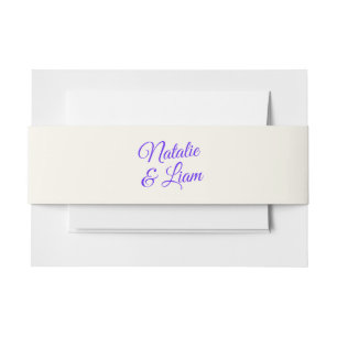 Bandeau De Faire-part Moderne coloré rétro Whimsical Funky Bold Mariage