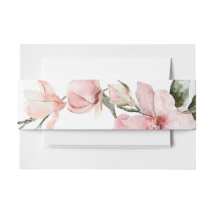 Bandeau De Faire-part Moderne Floral Magnolia Mariage