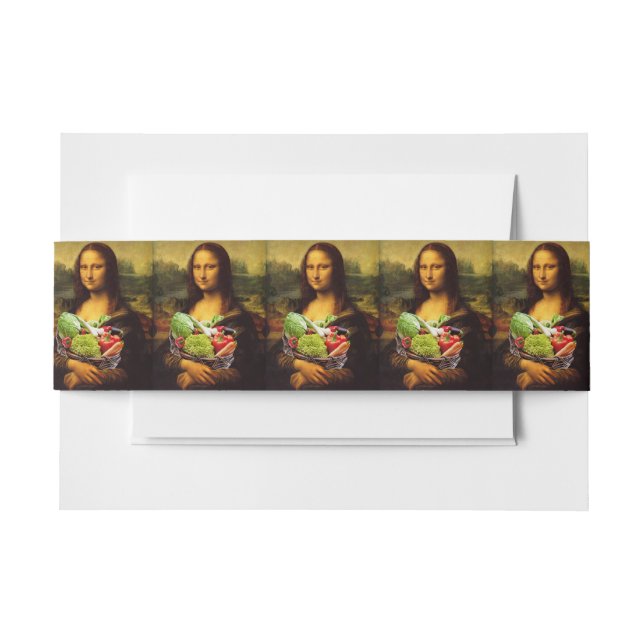 Bandeau De Faire-part Mona Lisa aime les légumes (Devant Example)