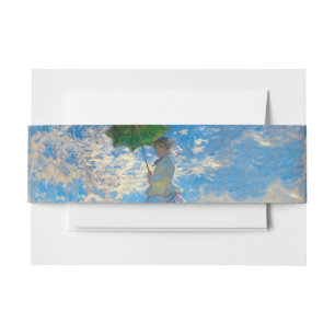 Bandeau De Faire-part Monet Femme Parasol Impressionnisme